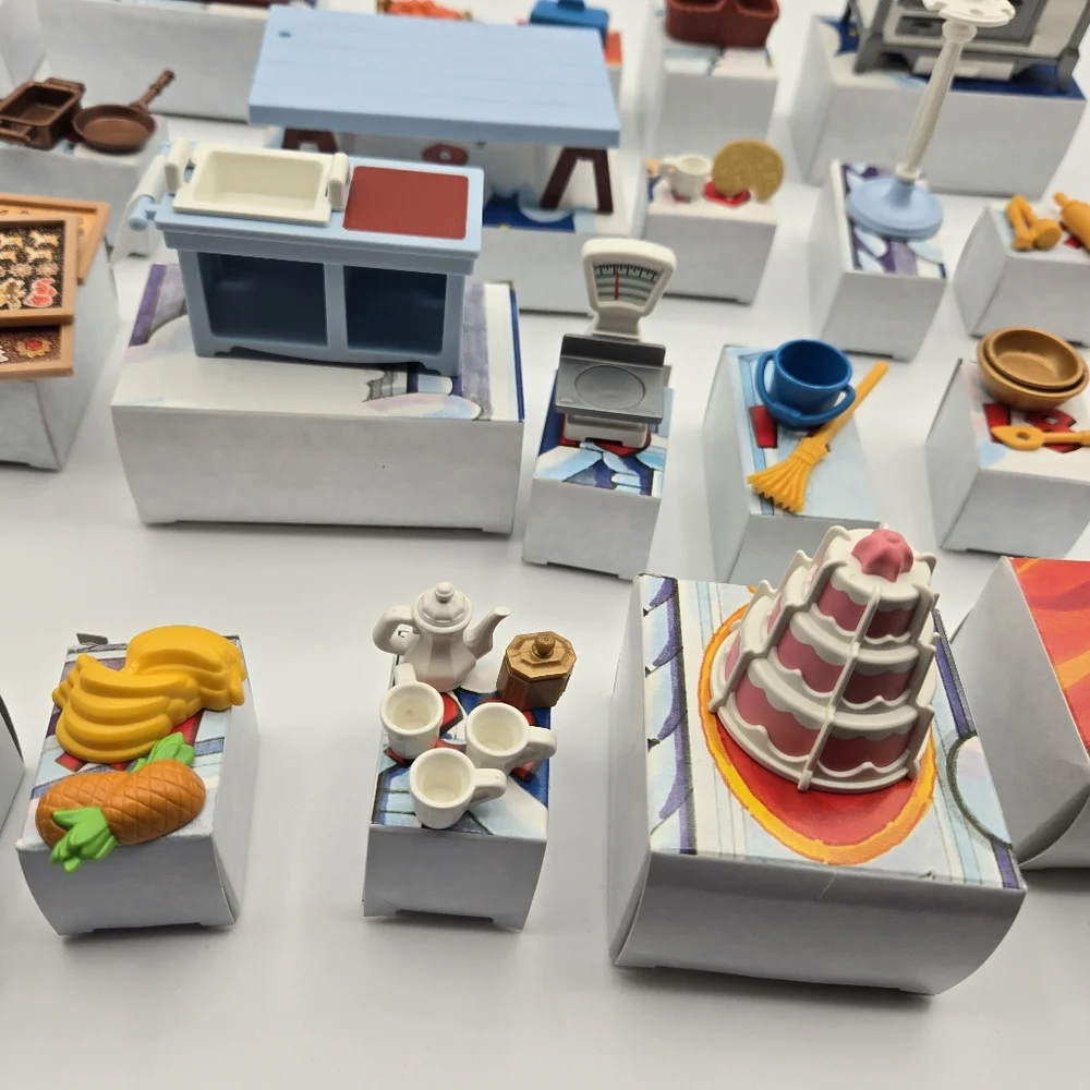 Vintage 1999 Playmobil 3978 Advent Calendar Playset Angel Santa Bakery Set